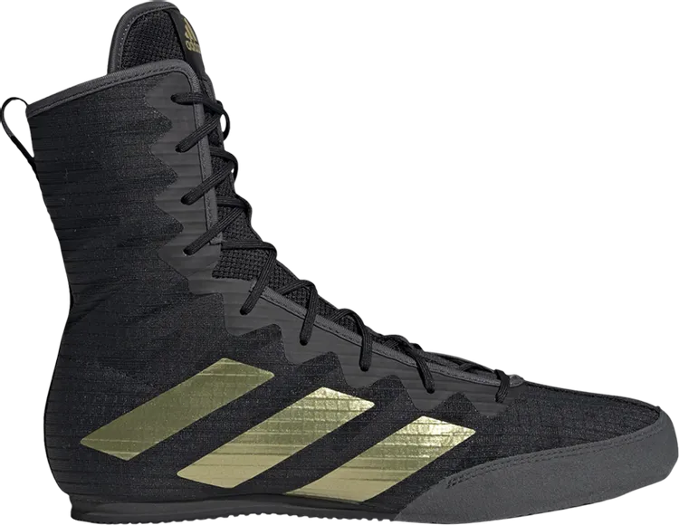 Adidas Box Hog 4 'Black Gold Metallic' Sneakers, Black